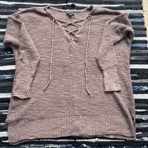 AE lace up Sweater